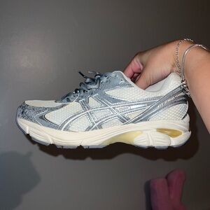 ASICS Gray and Cream Women's Sneakers
